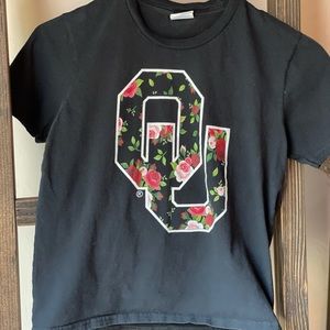 OU floral shirt, size small.